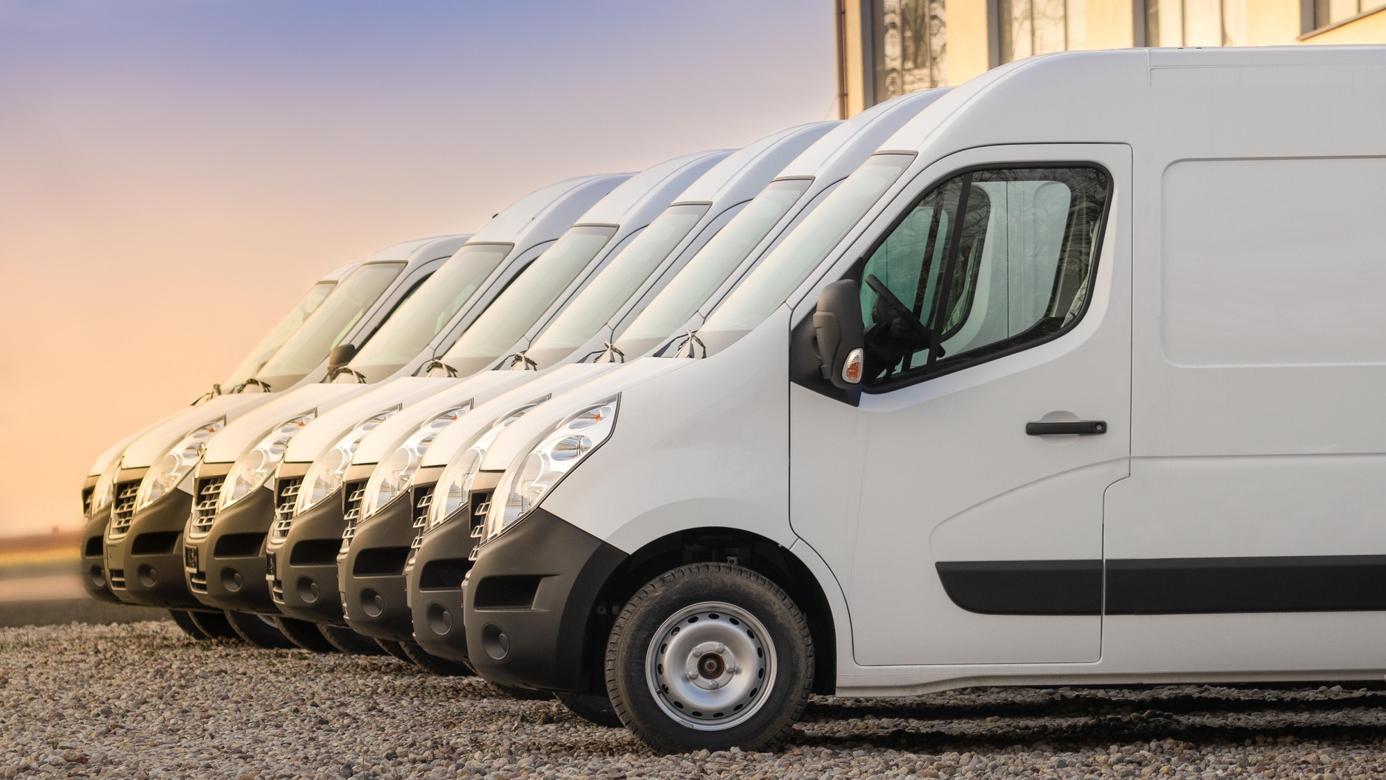 Van mockup isolated concept, Truck mock up